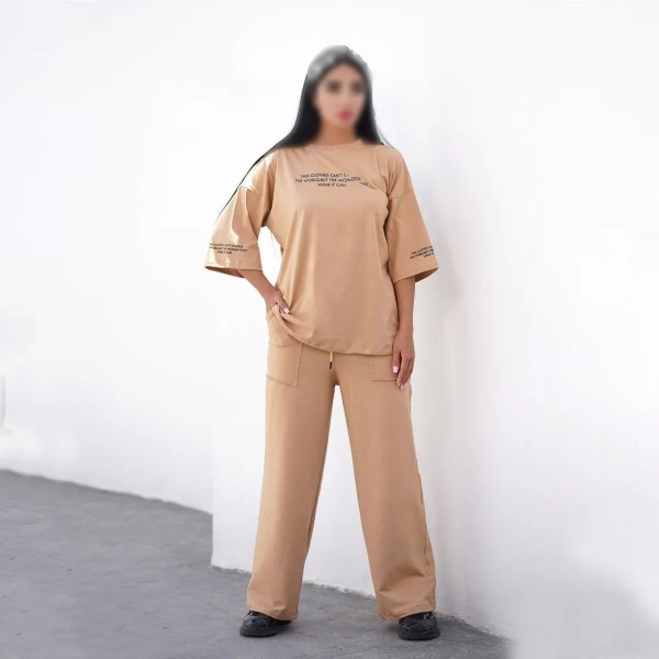 تیشرت و شلوار راسته زنانه مدل برندا ( دنیلو )