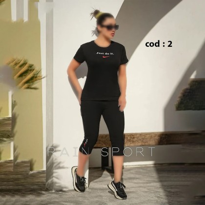 تیشرت شلوارک ورزشی زنانه مدل آرامیس ( راین اسپرت )