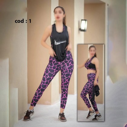ست نیم تنه لگ کاور ورزشی زنانه 0257