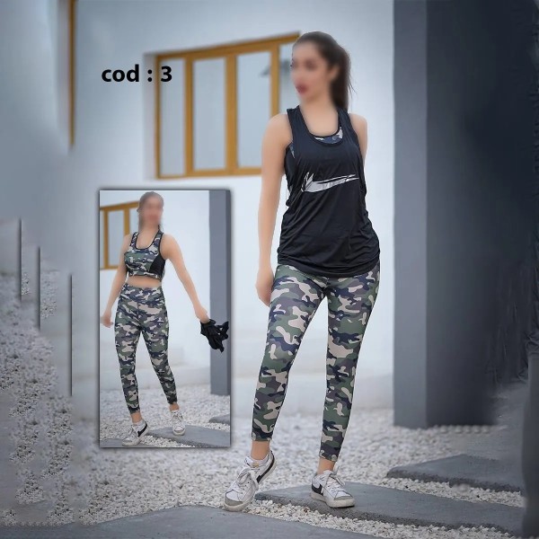 ست نیم تنه لگ کاور ورزشی زنانه 0257