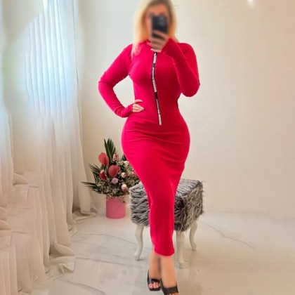 ماکسی زیپی زنانه مدل الیس