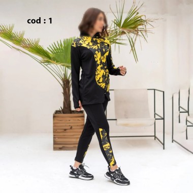 ست سوئیشرت شلوار ورزشی زنانه مدل آیسن ( فیت مود ) 2