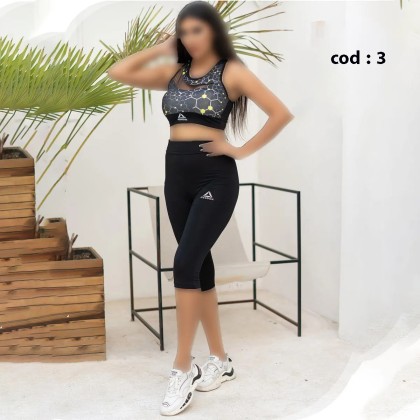 نیم تنه کاپدار شلوارک ورزشی زنانه 2579
