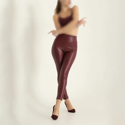 لگ چرم داخل مخمل زنانه اورجینال طرح ساده مدل هیوا