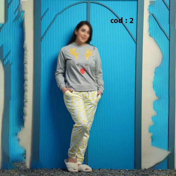 ست بلوز و شلوار راحتی زنانه مدل نادیا  ( یشیم )