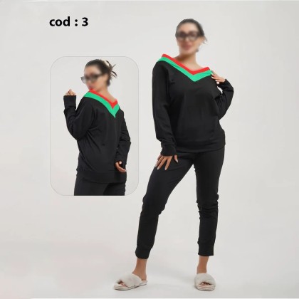 ست بلوز و شلوار راحتی زنانه مدل نانسی ( یشیم )