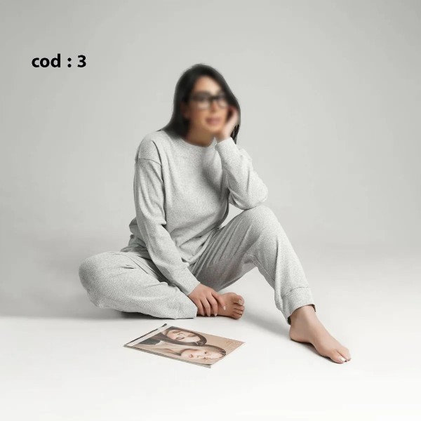 ست بلوز و شلوار مچ خور راحتی زنانه مدل کاملیا ( یشیم )