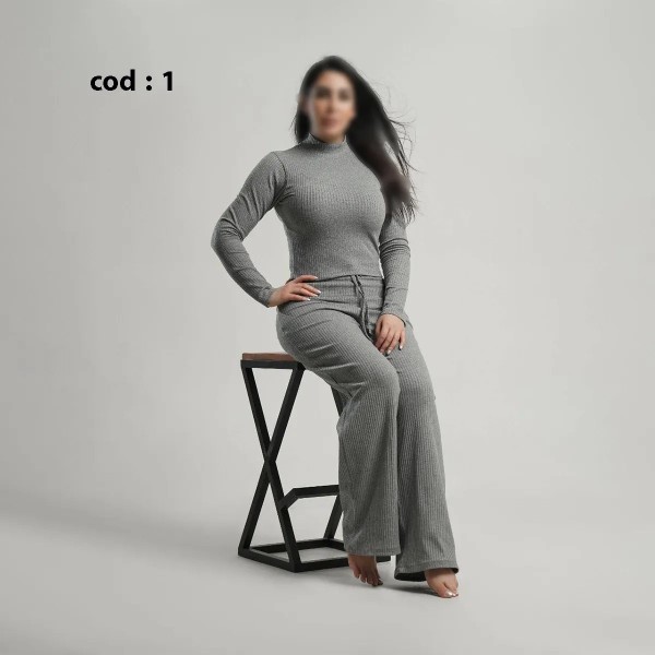 ست کراپ(رو کمر) و شلوار بگی راحتی زنانه مدل اورینا ( یشیم )