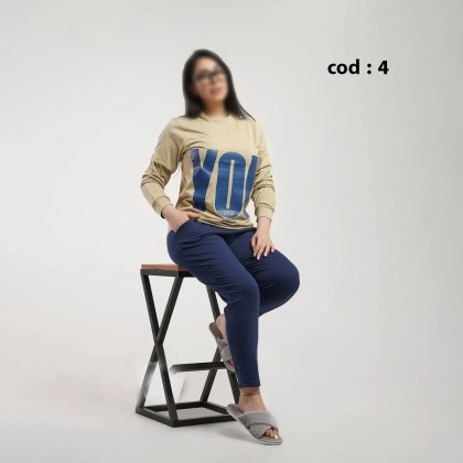 ست بلوز و شلوار راحتی زنانه مدل دیانا ( یشیم )