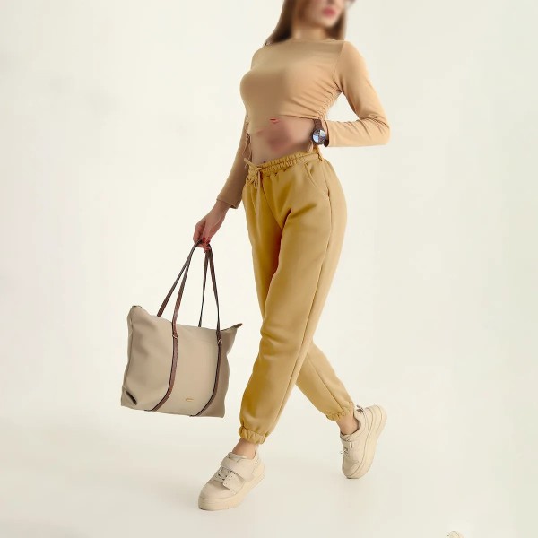 شلوار جاگر جیبدار زنانه مدل ژینوس