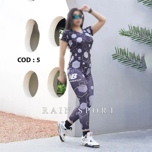 ست تیشرت شلوار ورزشی زنانه مدل  آیسو ( راین اسپرت )