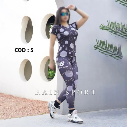 ست تیشرت شلوار ورزشی زنانه مدل  آیسو ( راین اسپرت )