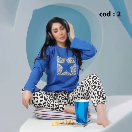 ست تیشرت شلوار پاییزه زنانه بیگ سایز مدل سولین