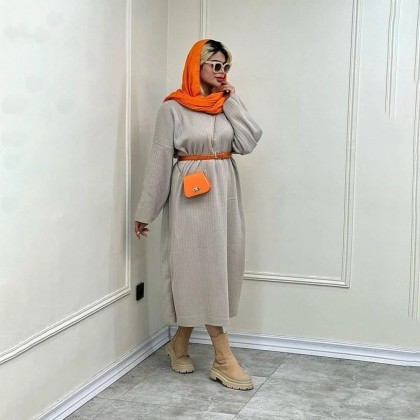ماکسی بافت زنانه مدل ای ام