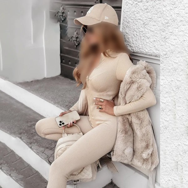 سرهمی زیپ دار آستین شصتی زنانه مدل اسلیم