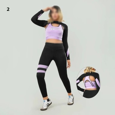 ست سه تکه نایک ورزشی زنانه مدل باروک 2