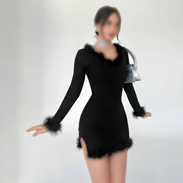 تونیک خزدار زنانه مدل آماندانا ( برلیانت )
