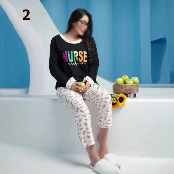 ست تیشرت و شلوار راحتی زنانه سایز بزرگ مدل آیسو ( پاگانی )