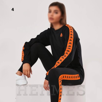 ست بلوز شلوار آستین بلند زنانه سایز بزرگ مدل هرمس