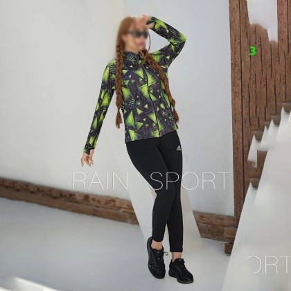 ست سویشرت شلوار فینگردار ورزشی زنانه مدل ژاکلین  ( راین اسپرت )