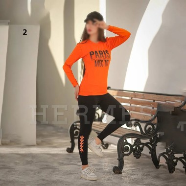 ست بلوز شلوار آستین بلند  PARIS زنانه مدل هرمس 2
