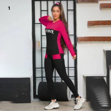 ست بلوز شلوار  just do it زنانه مدل سایمان  ( هرمس )