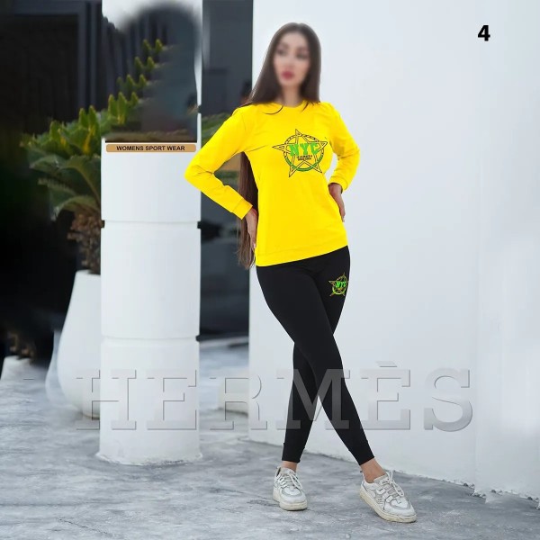 ست بلوز شلوار آستین بلند  NYC زنانه مدل هرمس