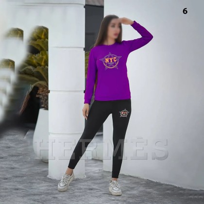 ست بلوز شلوار آستین بلند  NYC زنانه مدل هرمس