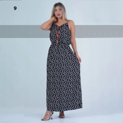 پيراهن ساحلی بلند زنانه مدل آریان  ( پاپیون )