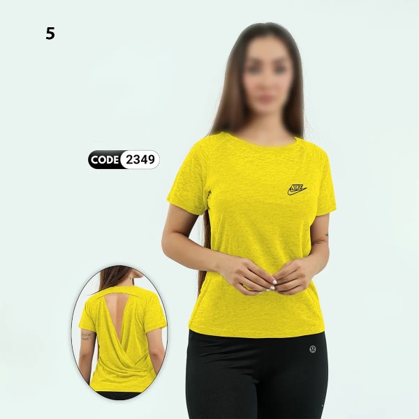 تیشرت تک نایک پشت باز زنانه مدل آدان اسپرت 2352