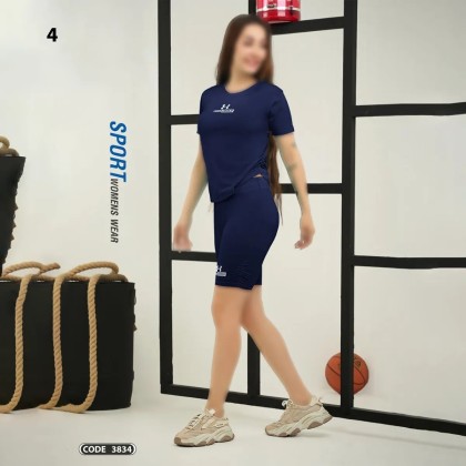 تیشرت شورتک ورزشی زنانه راین اسپرت 3834