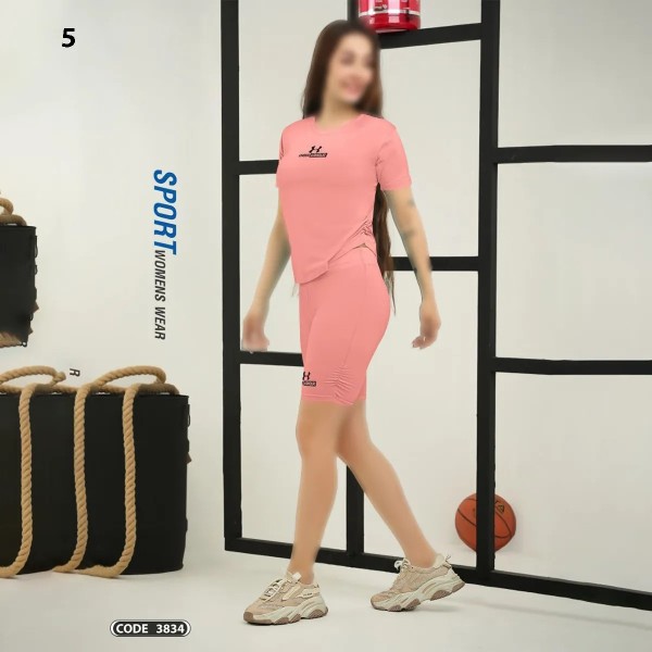 تیشرت شورتک ورزشی زنانه راین اسپرت 3834