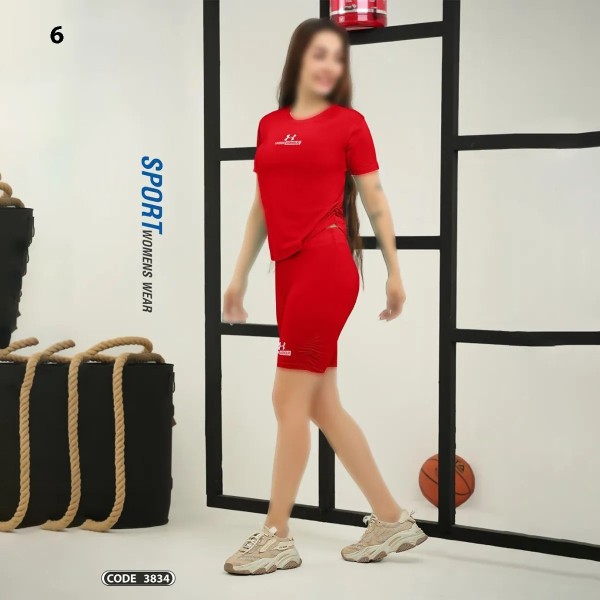 تیشرت شورتک ورزشی زنانه راین اسپرت 3834