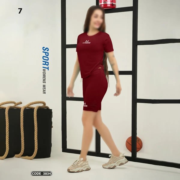 تیشرت شورتک ورزشی زنانه راین اسپرت 3834