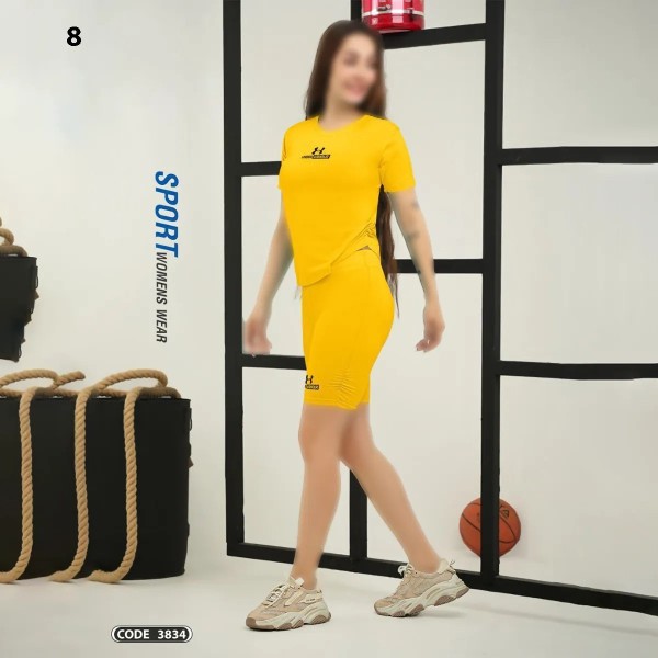 تیشرت شورتک ورزشی زنانه راین اسپرت 3834