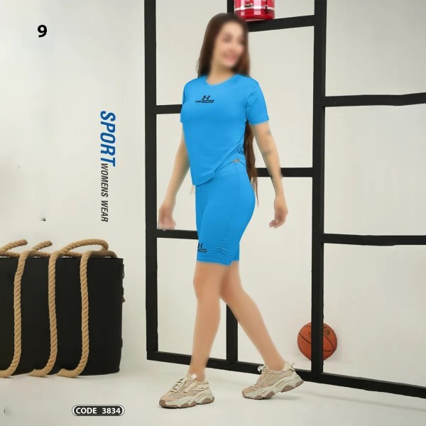 تیشرت شورتک ورزشی زنانه راین اسپرت 3834