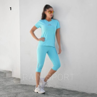 ست تیشرت شلوارک ورزشی زنانه راین اسپرت 3760