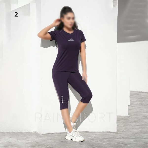 ست تیشرت شلوارک ورزشی زنانه راین اسپرت 3760