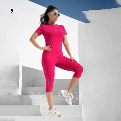 ست تیشرت شلوارک ورزشی زنانه راین اسپرت 3760