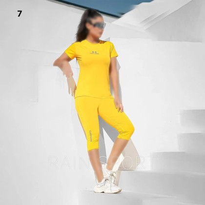 ست تیشرت شلوارک ورزشی زنانه راین اسپرت 3760