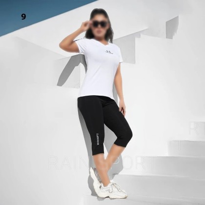 ست تیشرت شلوارک ورزشی زنانه راین اسپرت 3760
