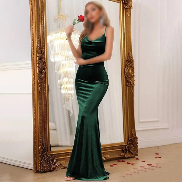پیراهن بلند مجلسی مخمل زنانه الترا 5047
