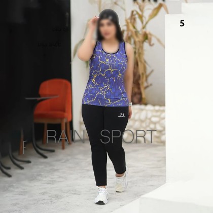 ست تاپ شلوار سایز بزرگ ورزشی زنانه راین اسپرت 3781