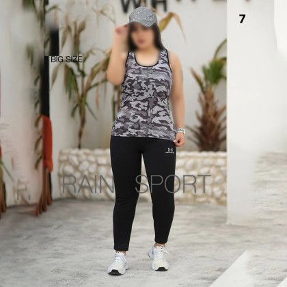 ست تاپ شلوار سایز بزرگ ورزشی زنانه راین اسپرت 3781