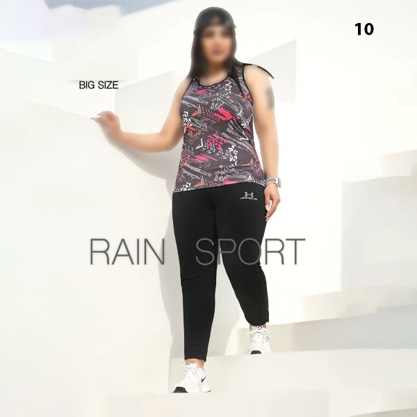 ست تاپ شلوار سایز بزرگ ورزشی زنانه راین اسپرت 3781