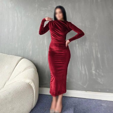 پیراهن بلند مخمل زنانه الترا 416 2