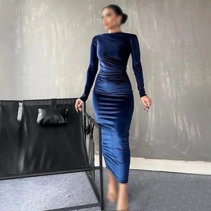 پیراهن بلند مخمل زنانه الترا 416