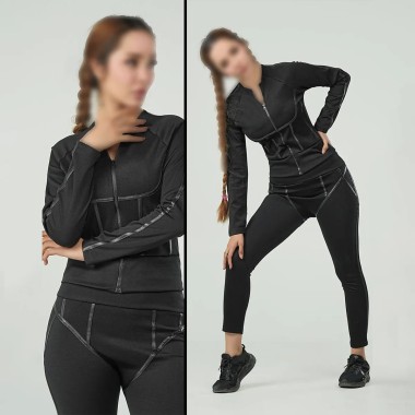 ست نواری استین فینگر اسپرت زنانه باروک 0339