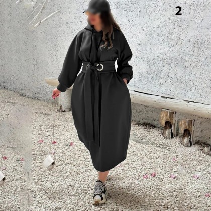 هودی لانگ کمر پانچی زنانه اسلیم 60904