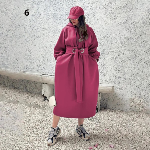 هودی لانگ کمر پانچی زنانه اسلیم 60904
